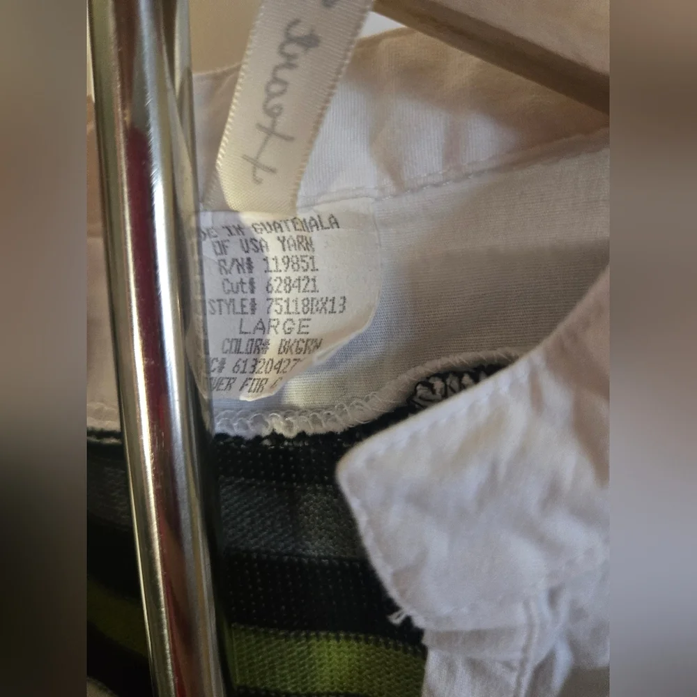 Heart Soul Vintage Chevron Faux Layered Knit Top – Size L - Picture 4 of 5